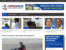 Tablet Screenshot of exposedpolice.com